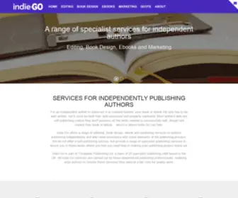 Indie-GO.co.uk(Indie-Go is a cost effective service helping authors self publish independently. Indie-Go) Screenshot