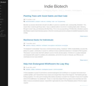 Indiebiotech.com(Indie Biotech) Screenshot