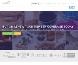 Indiebusinessinsurance.com(Insurance for Makers and Handmade Entrepreneurs who are Members of the Indie Business Network) Screenshot
