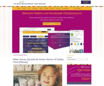 Indiebusinessnetwork.com(For Makers and Handmade Entrepreneurs) Screenshot