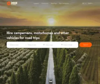 Indiecampers.com(Campervan and RV Rental for Road Trips) Screenshot