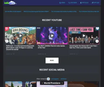 Indiegamecloud.com(The information hub for indie games) Screenshot