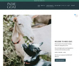 Indiegoatsoap.com(Create an Ecommerce Website and Sell Online) Screenshot