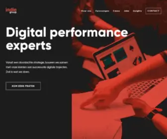 Indiegroup.be(Digital Performance Experts) Screenshot