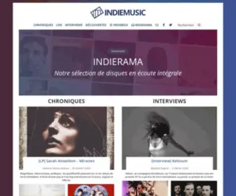Indiemusic.fr(Webzine des musiques actuelles et ind) Screenshot