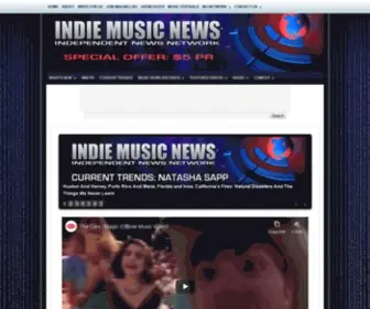 Indiemusicnews.com(INDEPENDENT NEWS NETWORK) Screenshot