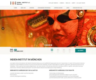 Indien-Institut.de(INDIEN-INSTITUT IN MÜNCHEN) Screenshot