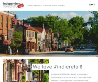 Indieretailermonth.com(Independent Retailer Month) Screenshot