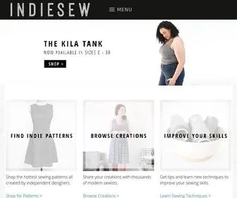 Indiesew.com(Indiesew is an online sewing community) Screenshot