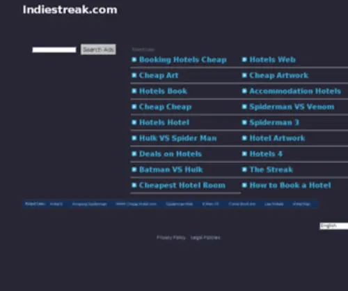 Indiestreak.com(Praying for more robots) Screenshot
