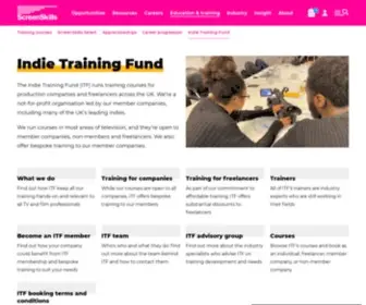 Indietrainingfund.com(Indie Training Fund) Screenshot