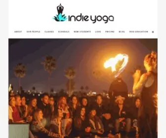 Indieyogasd.com(Indie Yoga) Screenshot