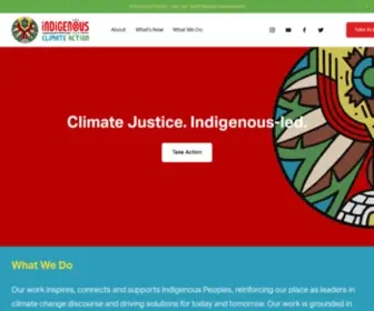 Indigenousclimateaction.com(Indigenous Climate Network) Screenshot