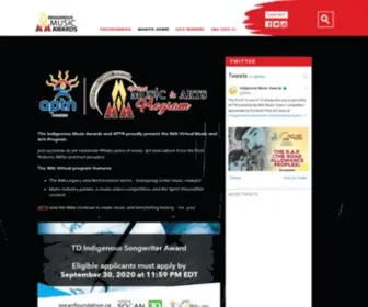 Indigenousmusicawards.com(Indigenous Music Awards (IMA)) Screenshot