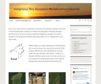 Indigenousnh.com(Indigenous New Hampshire Collaborative Collective) Screenshot