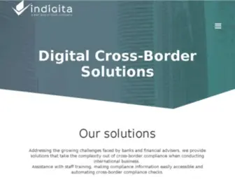 Indigita.ch(Digital cross border compliance) Screenshot