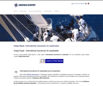 Indigo-Expat.com(Mutuelle internationale expatriés Indigo Expat) Screenshot