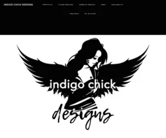 Indigochickdesigns.com(Design services for writers who would rather spend their time writing) Screenshot