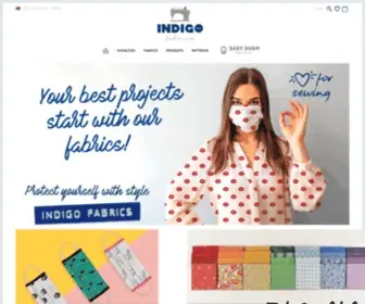 Indigofabrics.net(Telas para confección moda) Screenshot