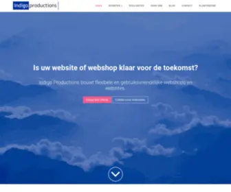 Indigoproductions.be(Web design) Screenshot