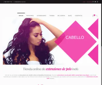 Indihair.com.do(Venta de extensiones de cabello en República Dominicana) Screenshot