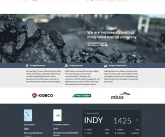 Indikaenergy.co.id(Indonesia's Leading Integrated Energy Company) Screenshot