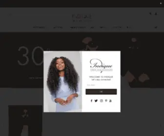 Indiquehair.com(Premium Virgin Hair Extensions) Screenshot