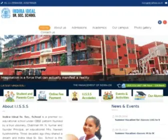 Indiraidealschool.com(Indira Ideal Sr. Sec. School) Screenshot