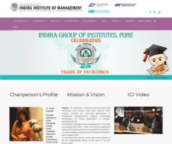 Indiraiimp.edu.in(Indira Institute of management Pune(IIMP)) Screenshot