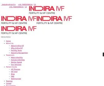 Indiraivf.com(Fertility Clinic) Screenshot