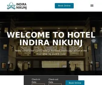 Indiranikunj.com(Hotel Indira Nikunj) Screenshot