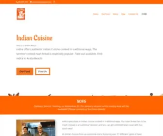 Indiraokinawa.com(Indira Indian Restaurant) Screenshot