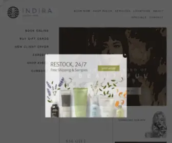 Indirasalonspa.com(Total hair) Screenshot