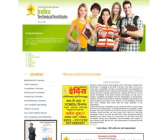 Indiratechnical.com(Indira Technical Education) Screenshot