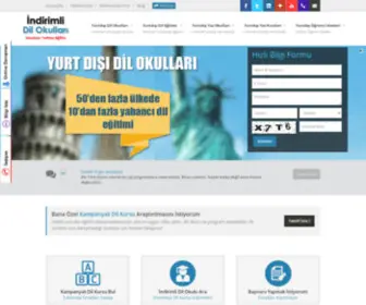 Indirimlidilokullari.com(Yurtdışı dil okulları) Screenshot