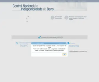 Indisponibilidade.org.br(Central Nacional de Indisponibilidade de Bens) Screenshot