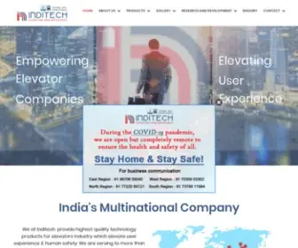 Inditechsystems.com(Elevator Operating Panel Manufacturers in Pune) Screenshot