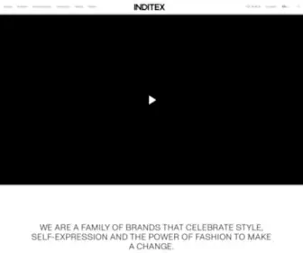 Inditex.com(We are one of the world's largest fashion retailers. Our aim) Screenshot