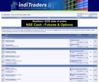 Inditraders.com(Forum for the Active Indian Trader) Screenshot