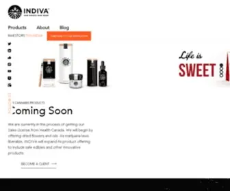 Indiva.com(Licensed Medical Grade Cannabis Producer INDIVA) Screenshot