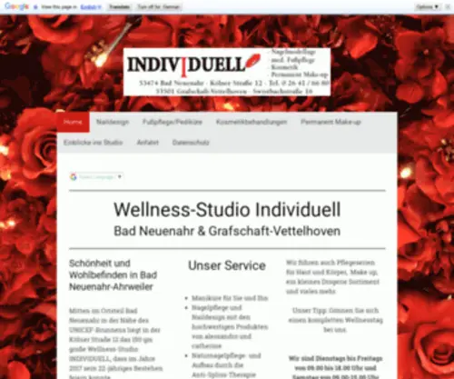 Individuell.de(Wellness-Studio Individuell, Bad Neuenahr) Screenshot