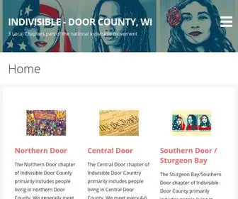 Indivisibledoorcounty.com(DOOR COUNTY) Screenshot