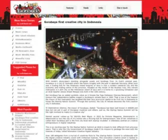 Indo-Beat.com(The world of music and bands in Indonesia) Screenshot