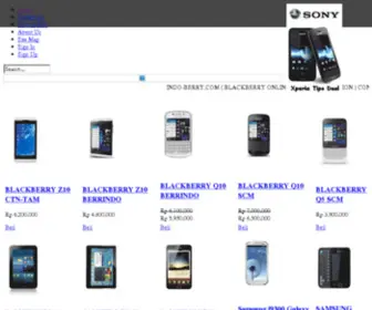 Indo-Berry.com(Distributor Blackberry Indonesia) Screenshot