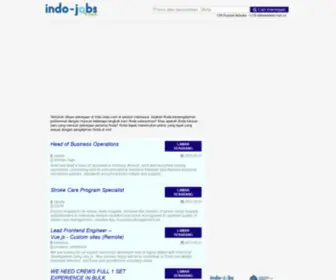 Indo-Jobs.com(Indo Jobs) Screenshot