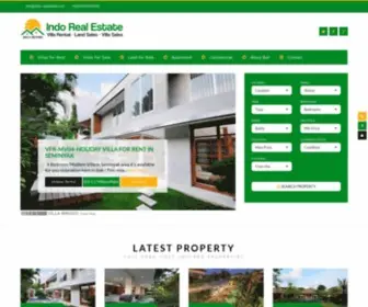 Indo-Realestate.com(Indo-Realestate Villa Rentals & Villa Sales & Land Sales Throughout Bali and Indonesia) Screenshot