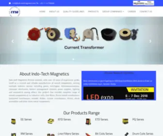 Indo-Techmagnetics.com(Indo-Tech Magnetics) Screenshot