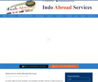 Indoabroadservice.com(Indo Abroad Services Bareilly) Screenshot