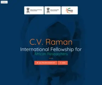 Indoafrica-CVRF.in(Raman International Fellowship for African Researchers) Screenshot