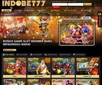 Indobet77.xyz Screenshot